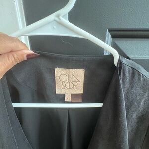 Chaser Black Open-Front Lightweight Jacket